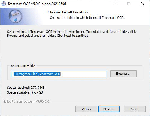 选择安装位置界面]